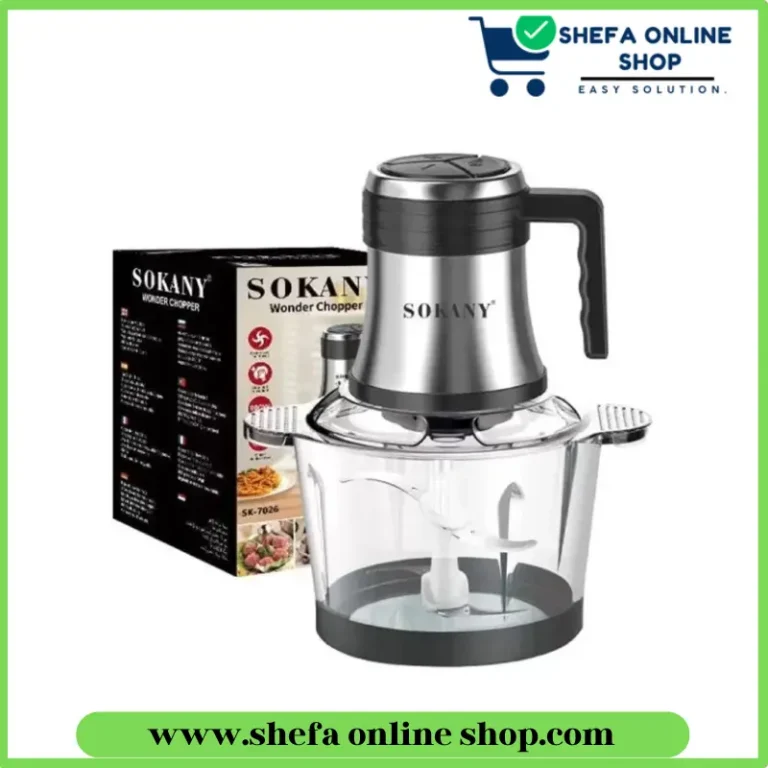 Sokany Wonder SK-7026 Multi-Functional Electric Food Chopper & Meat Grinder 3.0L Food Processor 800 Watts, 12 Cup , 4D Sharp Blades, 3 Liters Kitchen Cutter for Vegetable, Onion, Garlic, Meat, Nuts