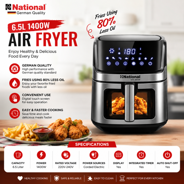 National 6.5L Digital Air Fryer