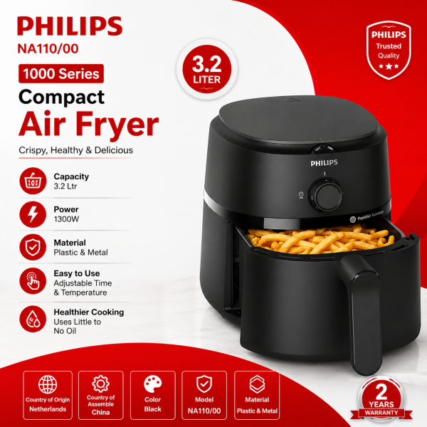 Philips NA110/00 1000 Series Compact Air Fryer