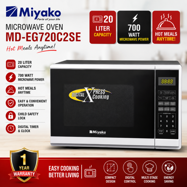 Miyako MD-EG720C2SE Microwave Oven