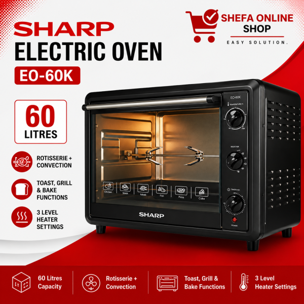 Sharp EO-60K Electric Oven – 60 Litres