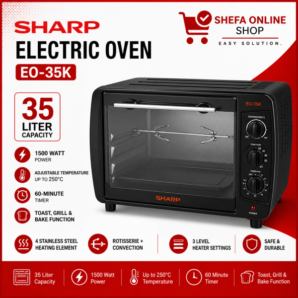 Sharp EO-35K Electric Oven – 35 Litres