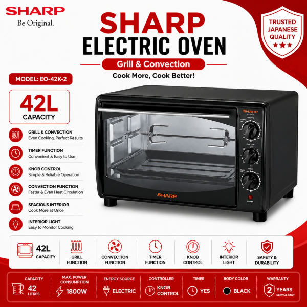 Sharp EO-42K-2 Electric Oven – 42 Litres